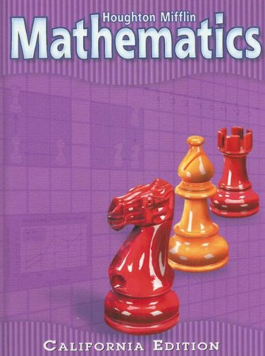 Stock image for Houghton Mifflin Mathematics, California Edition for sale by ThriftBooks-Atlanta