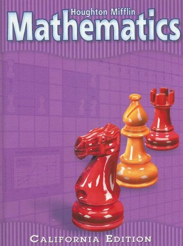 9780618081790: Houghton Mifflin Mathmatics California: Student Edition Level 5 2002