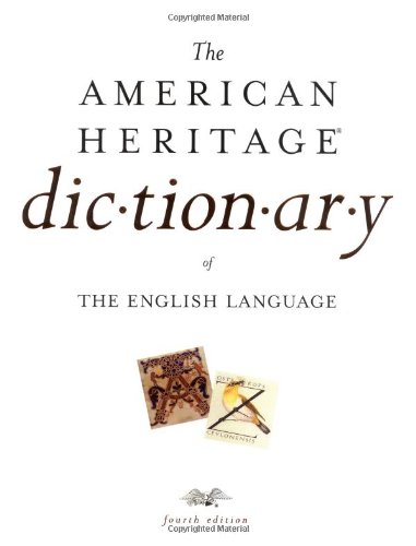 9780618082308: American Heritage Dictionary of the English Language, Fourth Edition: Print and CD-ROM Edition