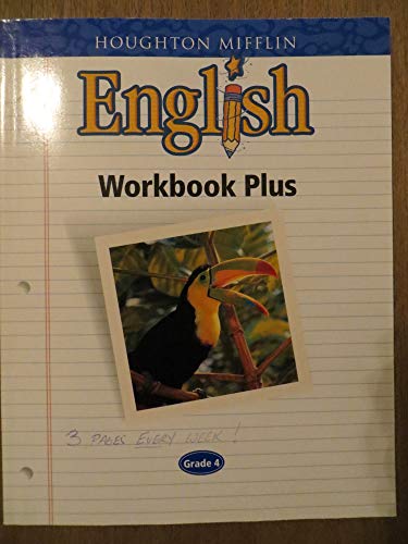 9780618090631: Houghton Mifflin English: Workbook Plus Grade 4