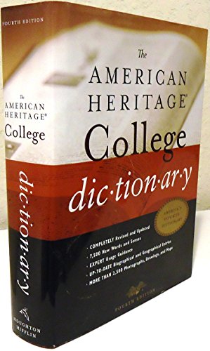 9780618098484: American Heritage College Dictionary, Fourth Edition