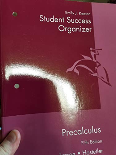 Precalculus: Student Success Organizer (9780618098521) by Larson, Ron