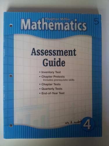Imagen de archivo de Mathmatics Assessment Guide Level 4: Houghton Mifflin Mathmatics (Hm Math 2002) a la venta por ThriftBooks-Dallas