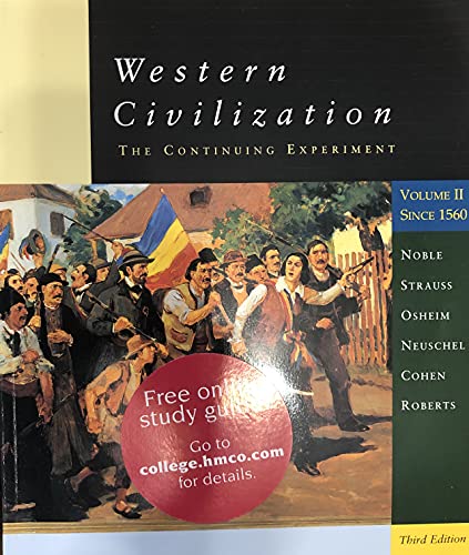 Imagen de archivo de Western Civilization, Volume 2, Third Edition (v. 2) a la venta por Cheryl's Books