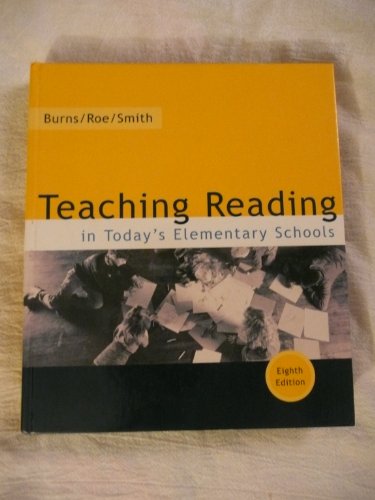 Stock image for Teaching Reading In Today's Elementary Schools, Eighth Edition for sale by BookHolders