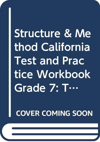 Stock image for McDougal Littell Structure and Method California: Test and Practice Work for sale by Hawking Books