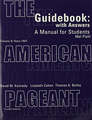 The American Pageant: 2 (9780618103577) by Kennedy, David M.; Cohen, Lizabeth; Bailey, Thomas