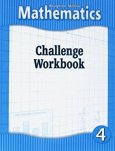 Houghton Mifflin Mathmatics: Challenge Workbook Consumable Level 4 - HOUGHTON MIFFLIN