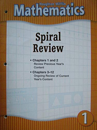 Stock image for Houghton Mifflin Mathematics: Level 1, Spiral Review [Paperback] by for sale by Nationwide_Text