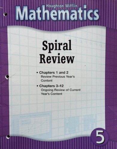 9780618105250: Houghton Mifflin Mathematics: Level 5, Spiral Review