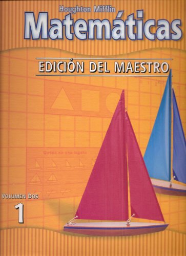 Houghton Mifflin Matematicas Edicion Del Maestro, Level 1, Volumen Dos (9780618105854) by Carol Greenes