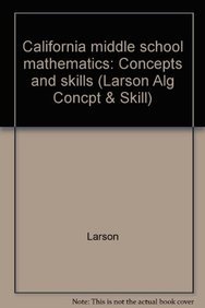 9780618106523: Concepts & Skills, Grade 7 Test and Practice Workbook: Mcdougal Littell Concepts & Skills California