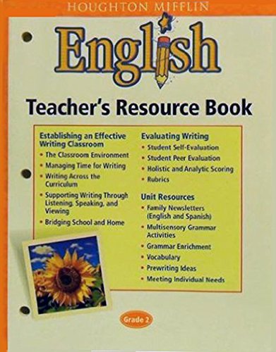 Stock image for Houghton Mifflin English Gr 2 Teacher's Resource Book for sale by Old Friends Books