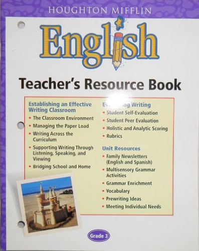 Imagen de archivo de English, Teacher's Resource Book, Grade 3, a la venta por Alf Books