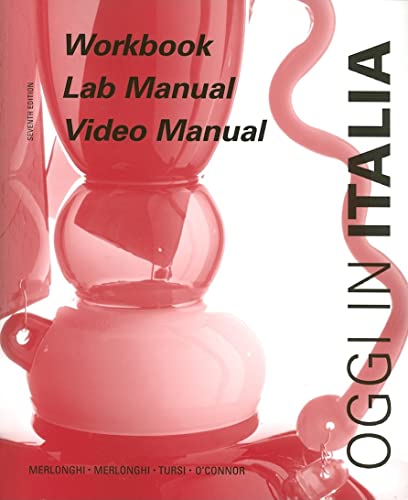 Workbook, Lab Manual, Video Manual, Italian Edition (9780618112227) by Merlonghi, Franca C; Merlonghi, Ferdinando; Tursi, Joseph A; O'Connor, Brian Rea