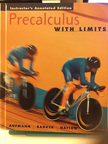 9780618115198: Precalculus With Limits