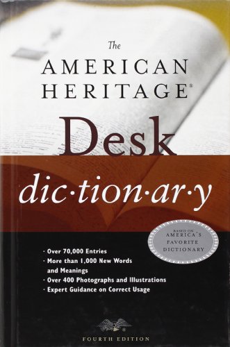 Beispielbild fr American Heritage Desk Dictionary zum Verkauf von SecondSale