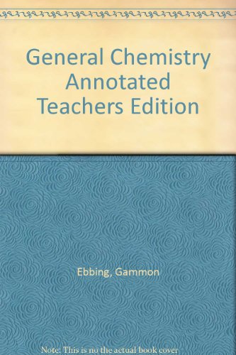 Beispielbild fr General Chemistry (Annotated Instructor's Edition) zum Verkauf von BookHolders