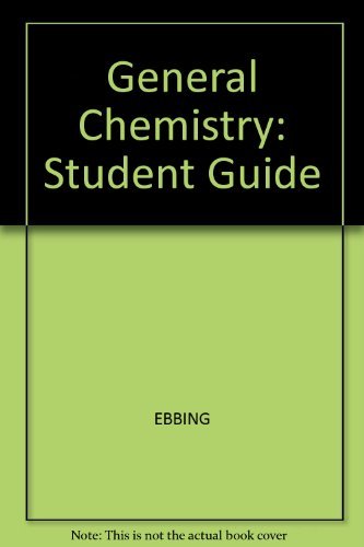 Beispielbild fr General Chemistry Study Guide : Used with . Ebbing-General Chemistry zum Verkauf von Better World Books
