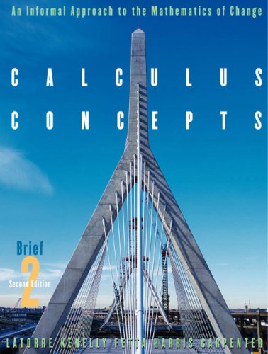 Imagen de archivo de Calculus Concepts: An Informal Approach to the Mathematics of Change, Brief Second Edition a la venta por GF Books, Inc.