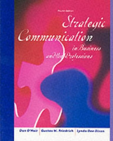 9780618122004: Strategic Communication in Business and the Professions