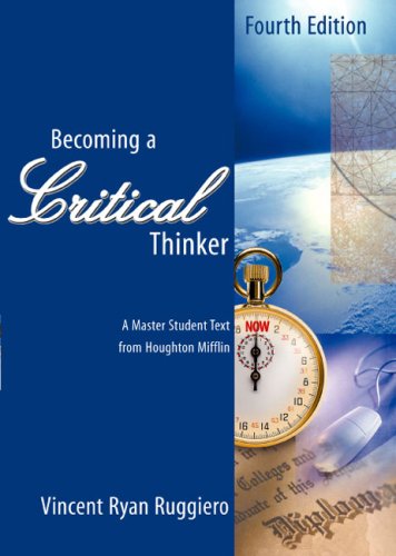 Stock image for Becoming a Critical Thinker for sale by Better World Books