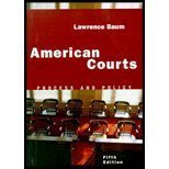 Beispielbild fr American Courts : Process and Policy zum Verkauf von Better World Books