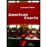 Stock image for American Courts : Process and Policy for sale by Better World Books