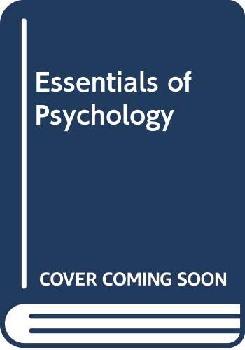 Beispielbild fr Essentials Of Psychology (Second Edition) zum Verkauf von gigabooks