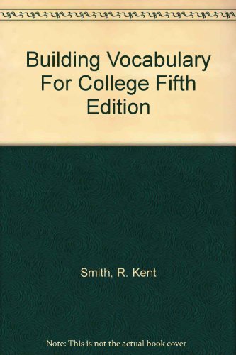 Imagen de archivo de Building Vocabulary for College a la venta por Better World Books