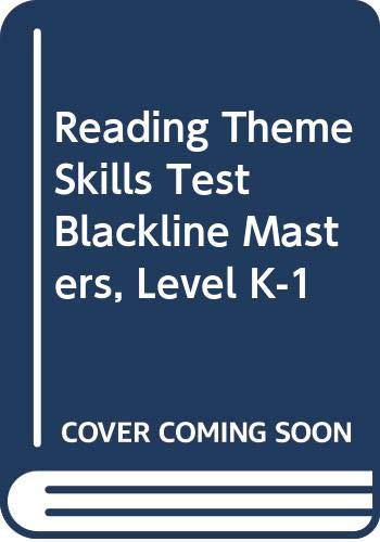 9780618124862: Reading Theme Skills Test Blackline Masters, Level K-1