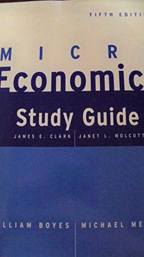 Imagen de archivo de Microeconomics Study Guide : Used with . Boyes-Economics; Boyes-Microeconomics a la venta por Better World Books: West