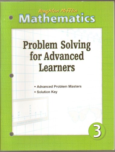 Imagen de archivo de Houghton Mifflin Mathematics: Level 3, Problem Solving for Advanced L a la venta por Hawking Books