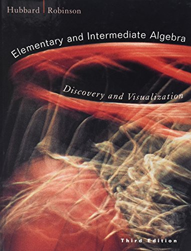 Imagen de archivo de Elementary and Intermediate Algebra: Discovery and Visualization a la venta por ThriftBooks-Dallas