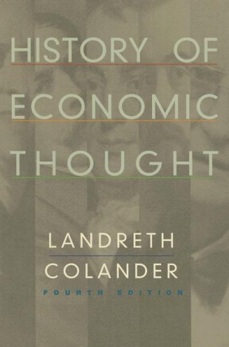 Imagen de archivo de History of Economic Thought a la venta por Goodwill of Colorado