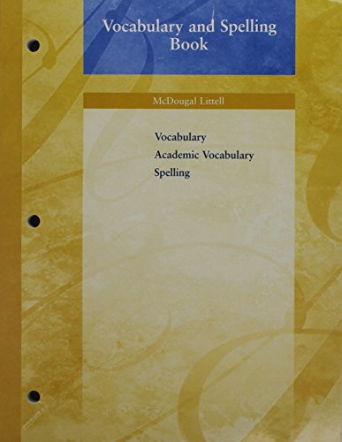 Imagen de archivo de The Language of Literature : Vocabulary and Spelling Book a la venta por Better World Books