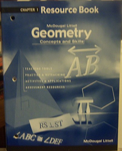 9780618140374: Geometry: Concepts and Skills: Resource Book Chapter 1