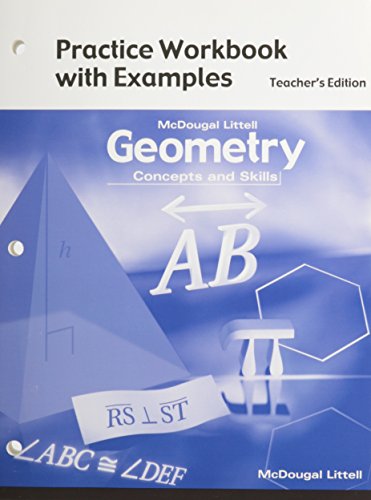 9780618140497: Geometry: Concepts and Skills: Practice Workbook with Examples Teacher Edition