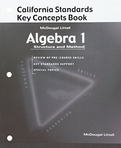 Stock image for McDougal Littell Structure & Method: Key Concepts Book (Student) for sale by SecondSale