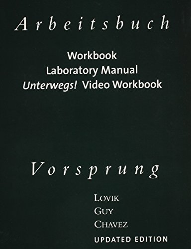 Stock image for Workbook with Lab Manual for Lovik/Guy/Chavezs Vorsprung: An Introduction to the German Language and Culture for Communication, Updated Edition for sale by Blue Vase Books