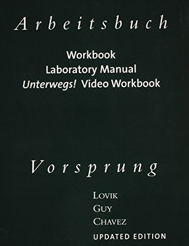 9780618142514: Workbook with Lab Manual for Lovik/Guy/Chavez’s Vorsprung: An Introduction to the German Language and Culture for Communication, Updated Edition
