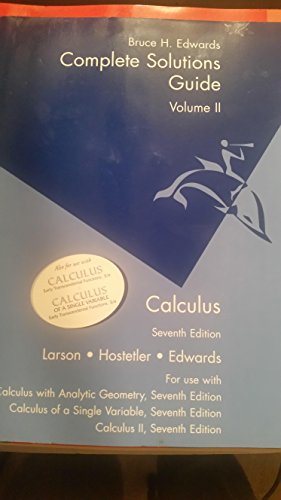 Imagen de archivo de Calculus of a Single Variable: Complete Solutions Guide - Volume 2 a la venta por HPB-Red