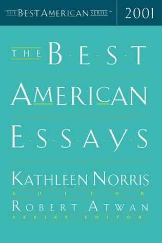 Beispielbild fr The Best American Essays 2001 zum Verkauf von Better World Books