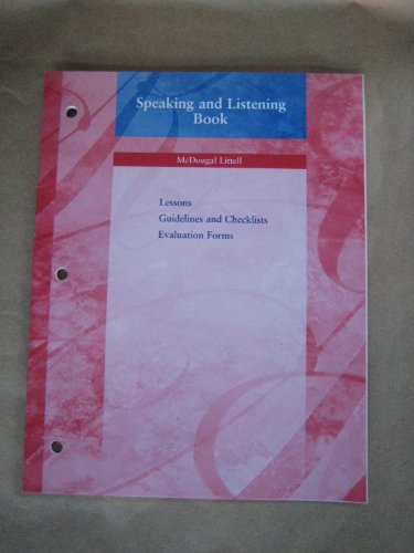 Stock image for Speaking and Listening Book for sale by BookHolders