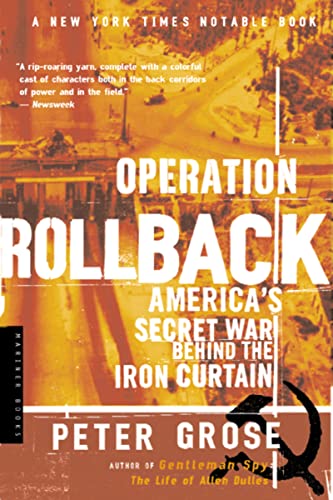 Stock image for Operation Rollback : America's Secret War Behind the Iron Curtain for sale by Better World Books