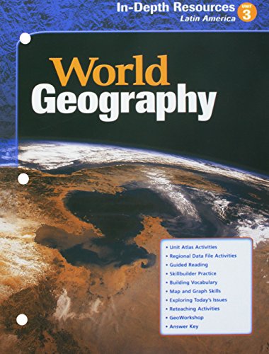 Imagen de archivo de McDougal Littell World Geography: In-Depth Resources Unit 3 Grades 9-12 a la venta por Better World Books