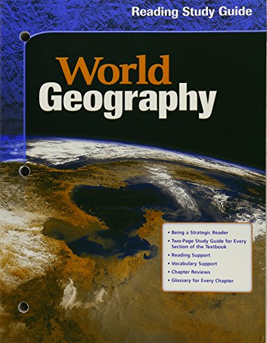 9780618154838: World Geography, Grades 9-12 Reading Study Guide: Mcdougal Littell World Geography