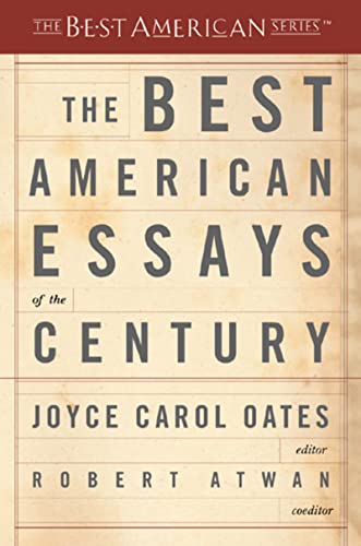 Beispielbild fr The Best American Essays of the Century (The Best American Series) zum Verkauf von Your Online Bookstore