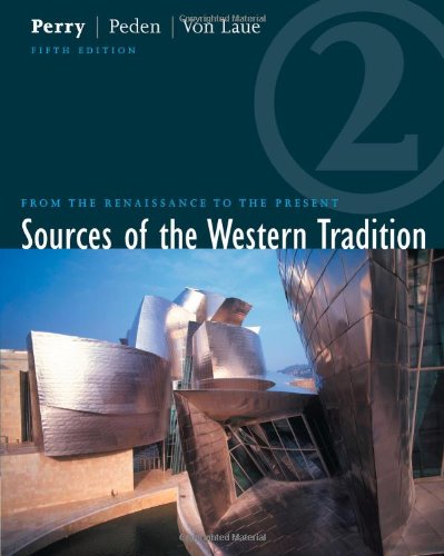 Imagen de archivo de Sources of the Western Tradition: From the Renaissance to the Present, Volume Two a la venta por SecondSale