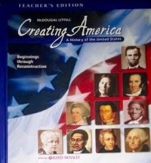 Beispielbild fr McDougal Littell Creating America: Teacher Edition, ? 02 Grades 6-8 Beginnings through Reconstruction 2002 zum Verkauf von ZBK Books